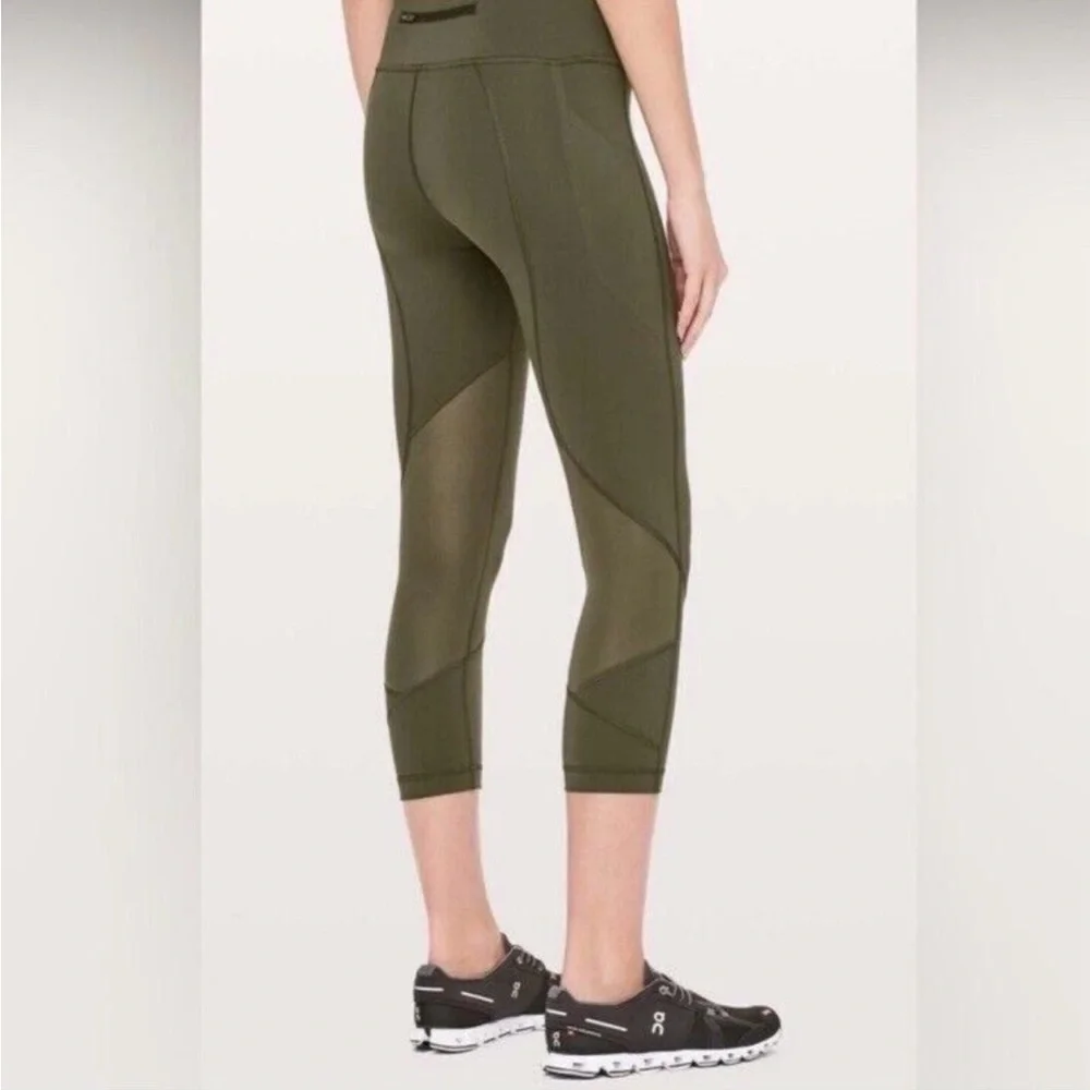 Lululemon pace rival cropped leggings size 4